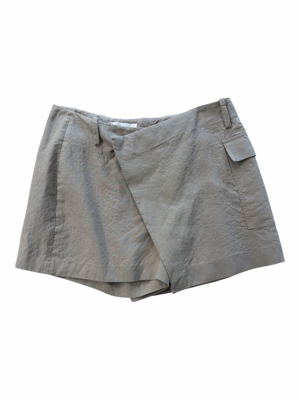 Anthropologie Clean Utility Linen Skort
